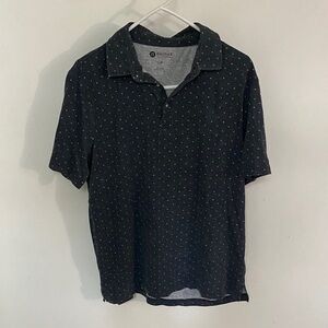 Haggar Dark Polo with Subtle Patterns